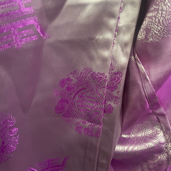 Authentic Japanese 3pc Silk Outfit!💜🤍 - Picture 5 of 11